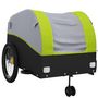 Voir la diapositive 5 : VIDAXL Remorque de vélo noir et vert 45 kg fer