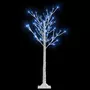 VIDAXL Sapin de Noël 120 LED bleu Saule 1,2 m Int/Ext