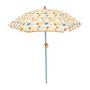 Voir la diapositive 2 : Fun House FUN HOUSE Fruity's Table pique-nique en pin H.53 x l.95 x P.75 cm avec parasol H.125 x ø 100 cm - Pour enfant