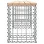 Voir la diapositive 4 : VIDAXL Banc de jardin design de gabion 203x31x42 cm bois massif de pin