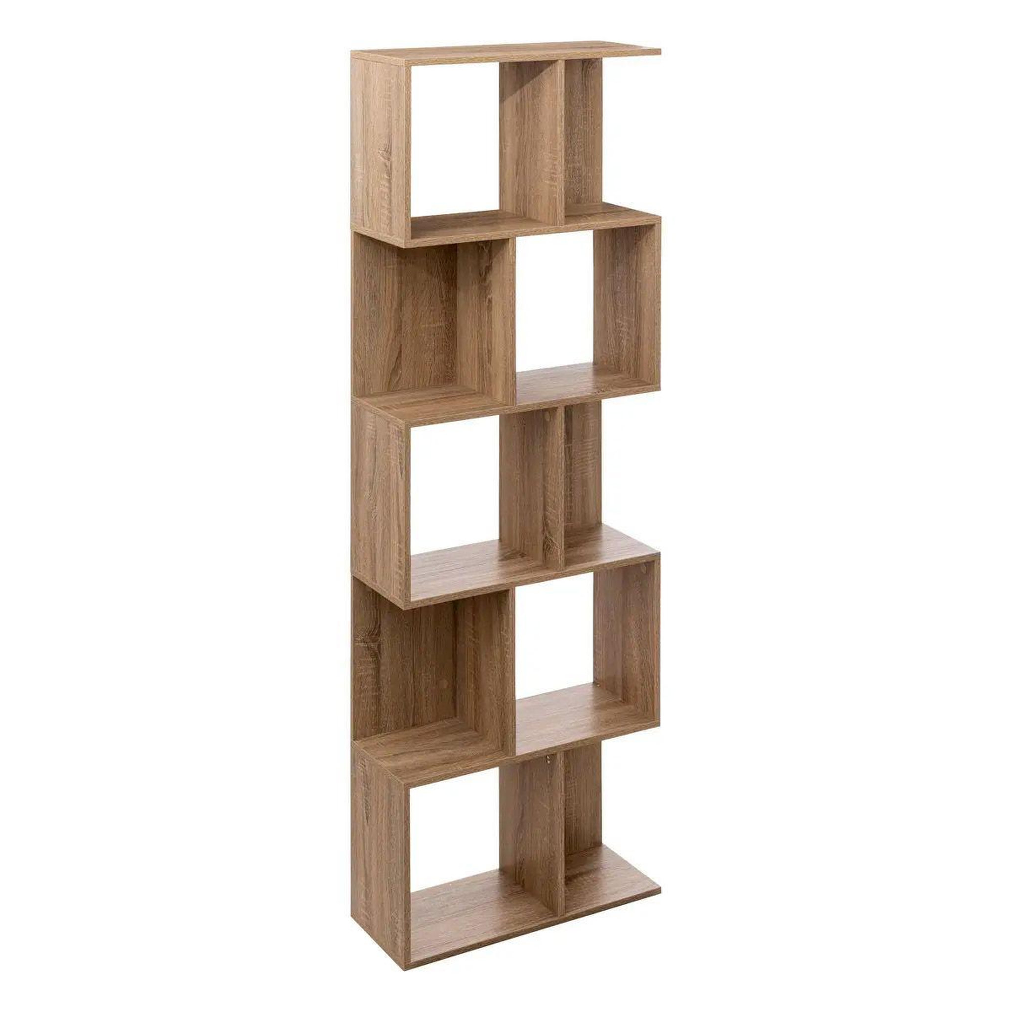 FIVE Étagère double 5 niveaux  novia  179cm naturel