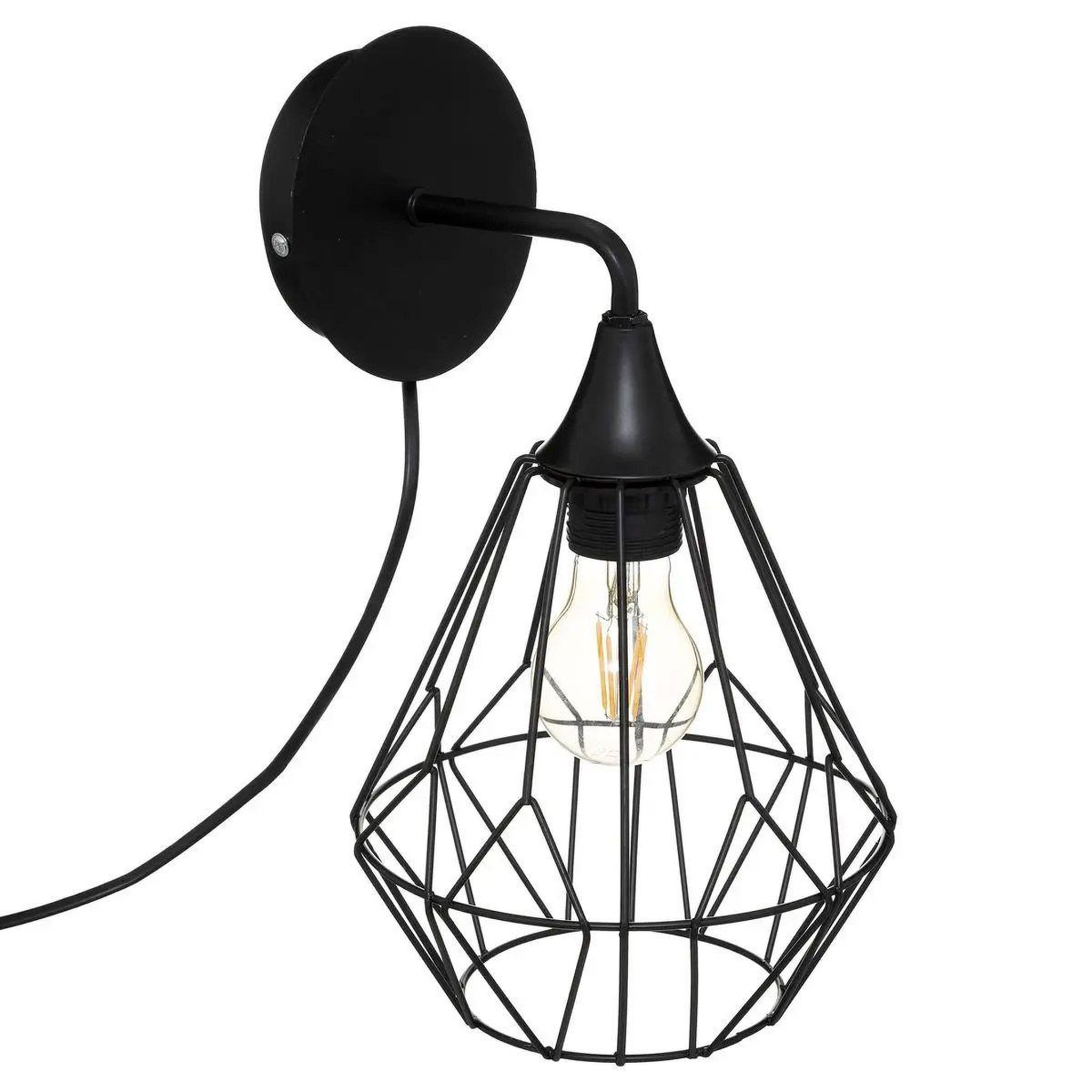ATMOSPHERA Applique murale en métal  flave  33cm noir