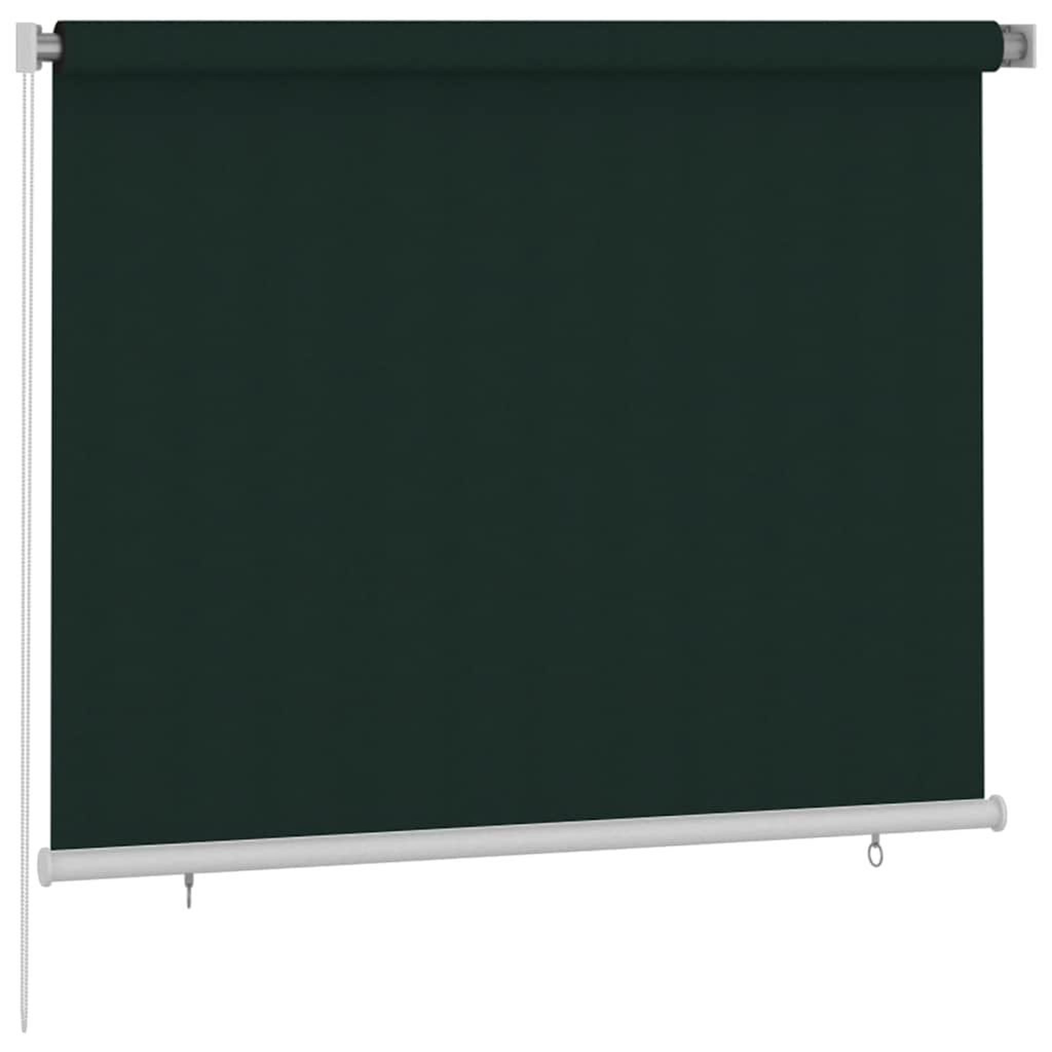 Voir la diapositive 2 : VIDAXL Store roulant d'exterieur 185 (l) x 140 (h) cm vert fonce hdpe
