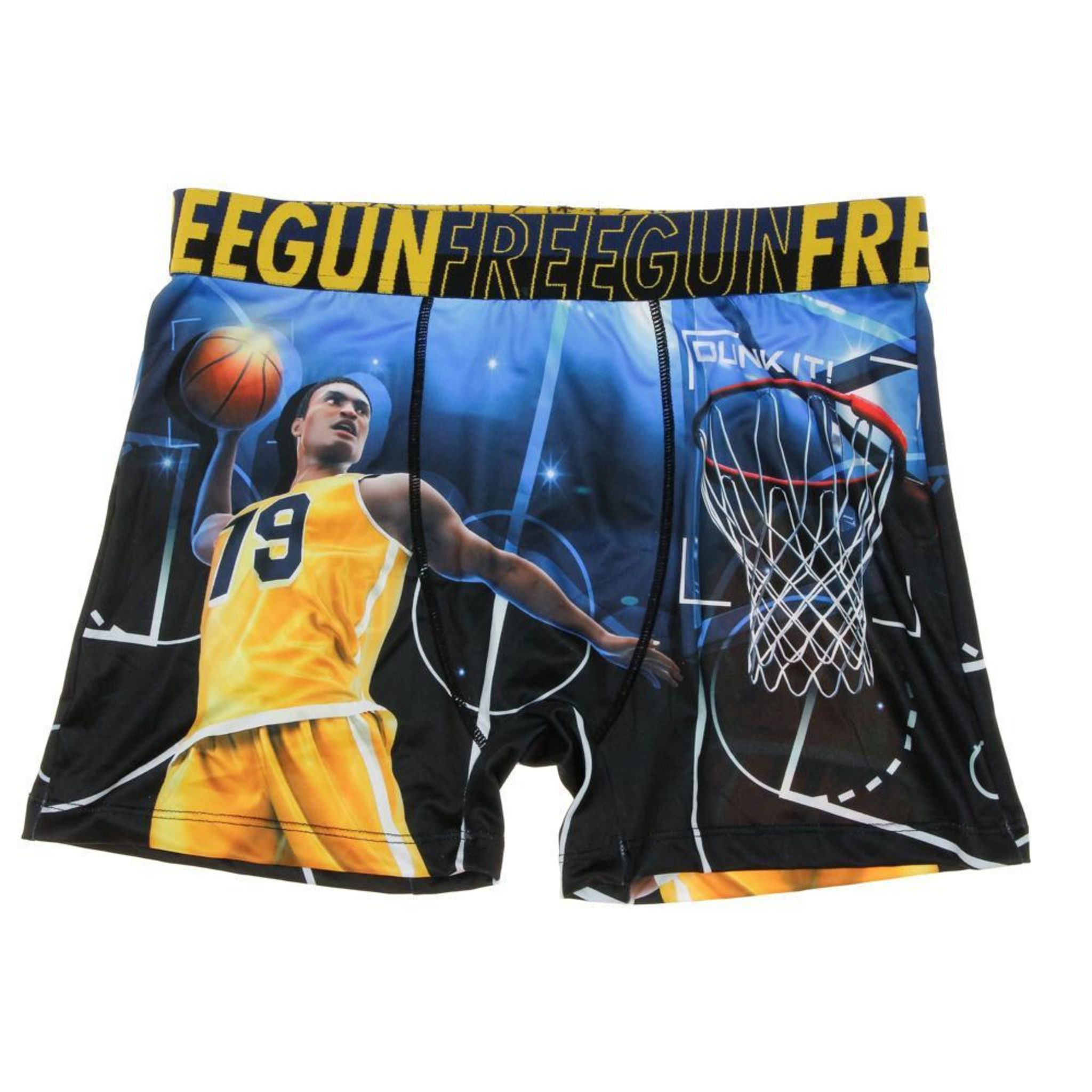 FREEGUN Boxer Noir//Bleu Garçon Freegun Shiba pas cher