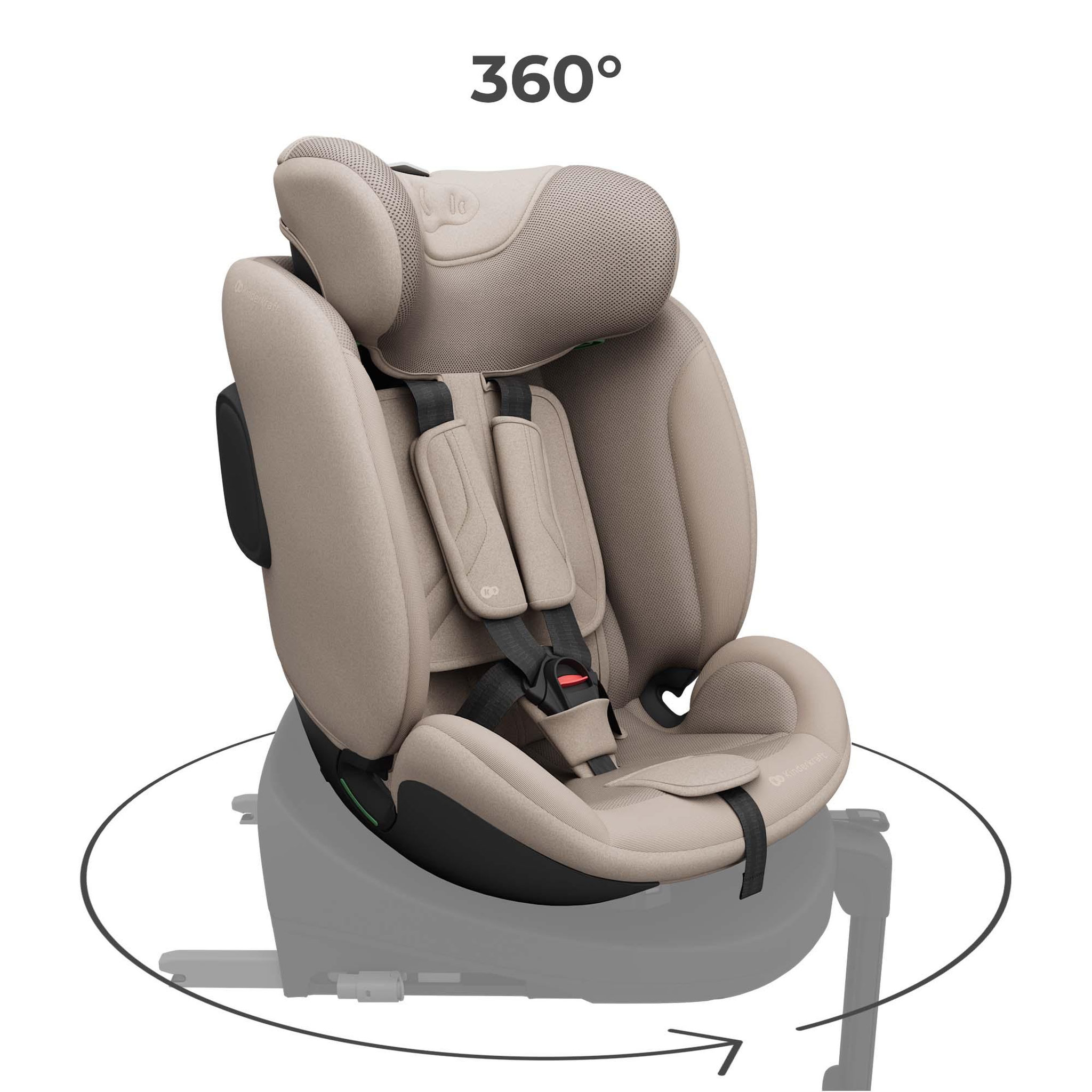 Voir la diapositive 2 : KINDERKRAFT Siège auto isofix enfant réglable
