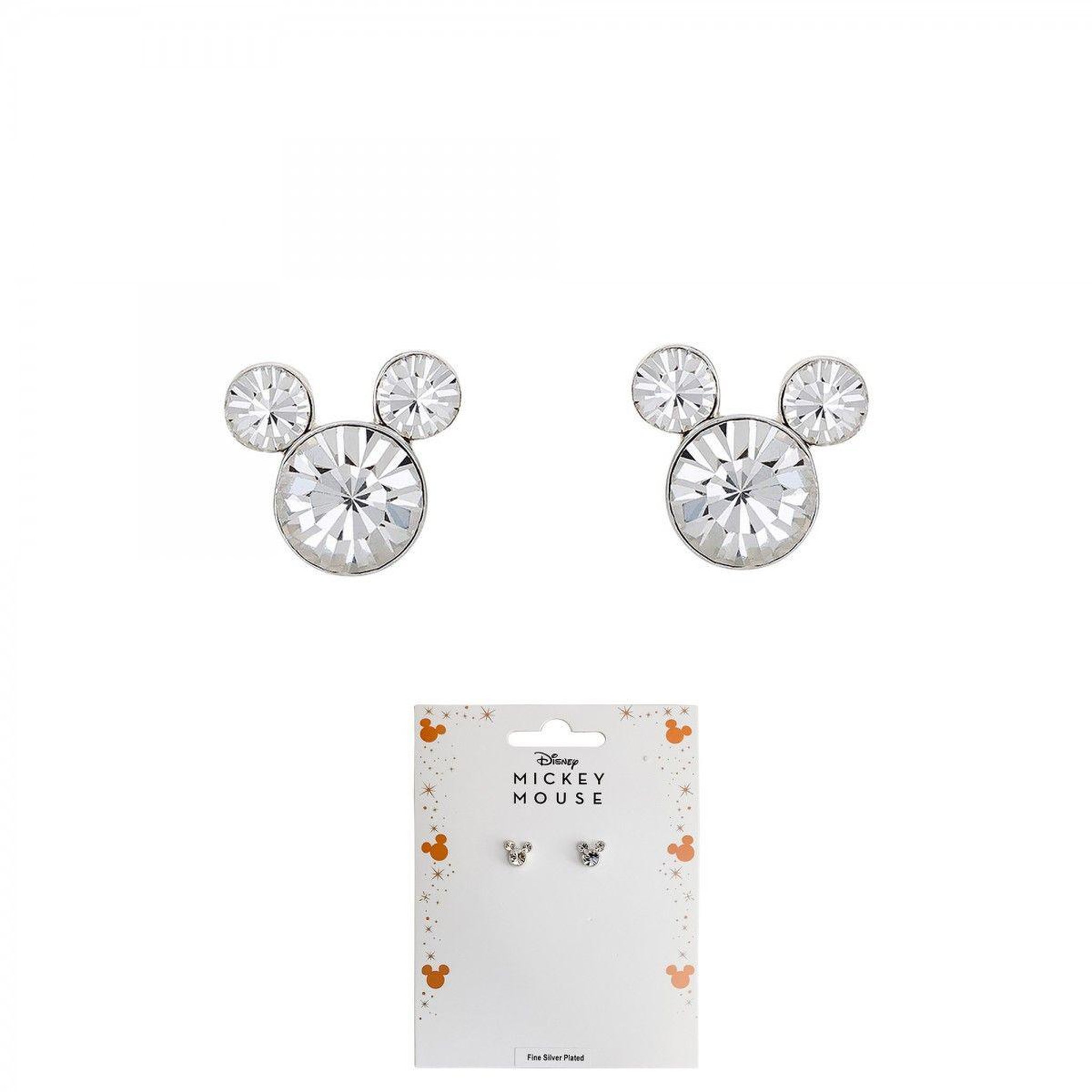 Voir la diapositive 1 : SC CRYSTAL Boucles d'oreilles Disney ornées de Cristaux scintillants -Mickey