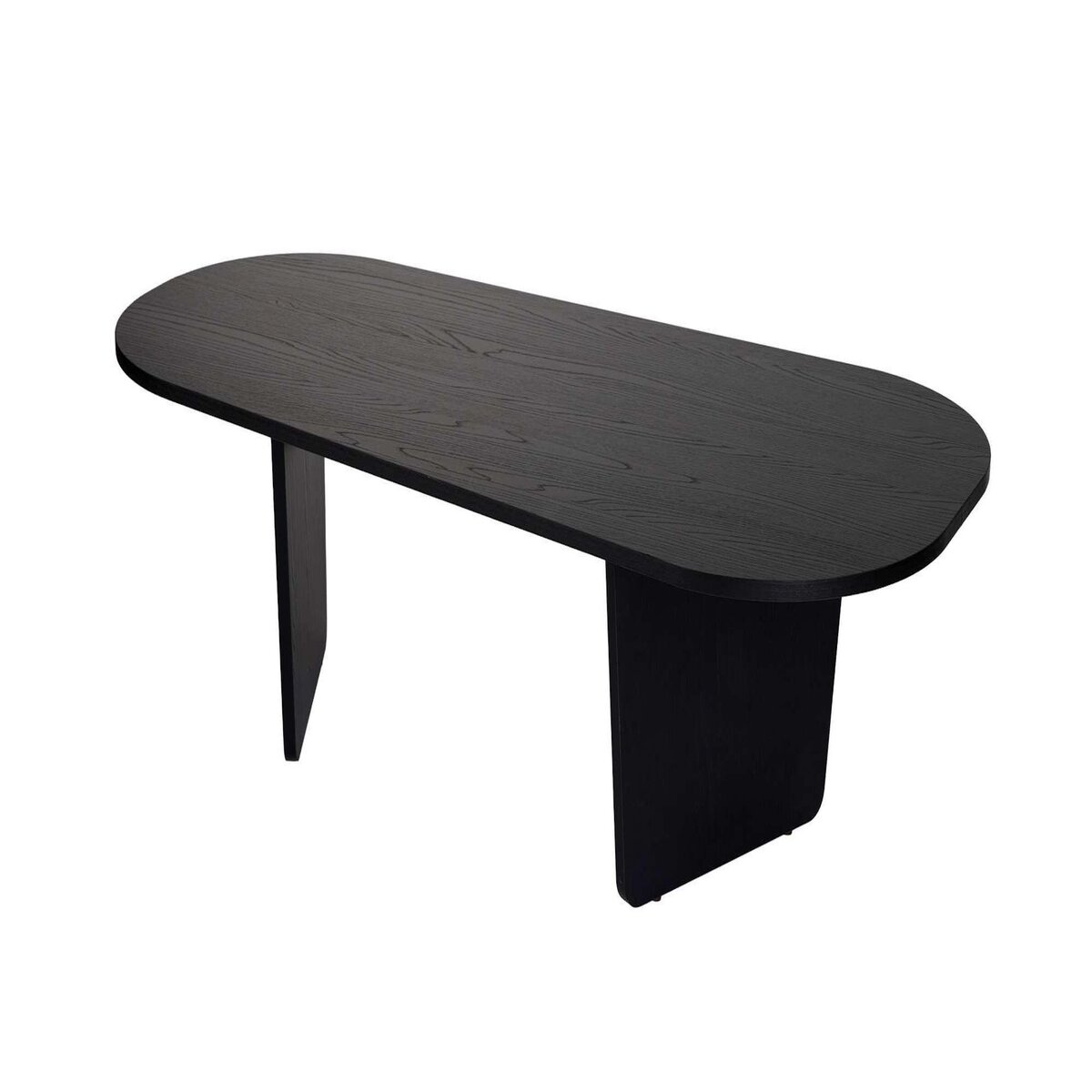 Habitat et Jardin Table basse en bois  Ovalis  - 130 x 65 x 40 cm - Bois Noir