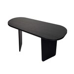 Habitat et Jardin Table basse en bois  Ovalis  - 130 x 65 x 40 cm - Bois Noir