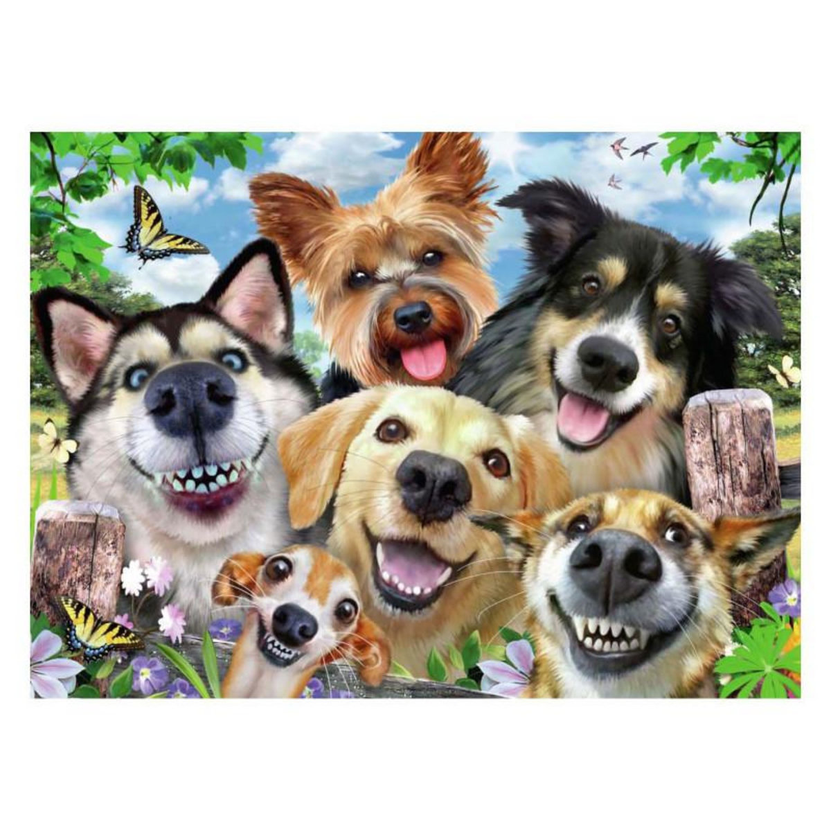 RAVENSBURGER Ravensburger - Jigsaw puzzle Happy Dogs, 1000 pcs. 120005322