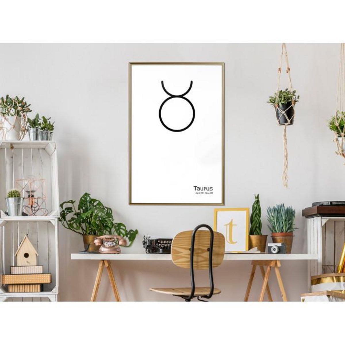 Paris Prix Affiche Murale Encadrée  Zodiac Taurus II