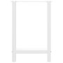 Voir la diapositive 5 : VIDAXL Pieds de table basse blanc 2 pcs 50x(72-73) cm acier