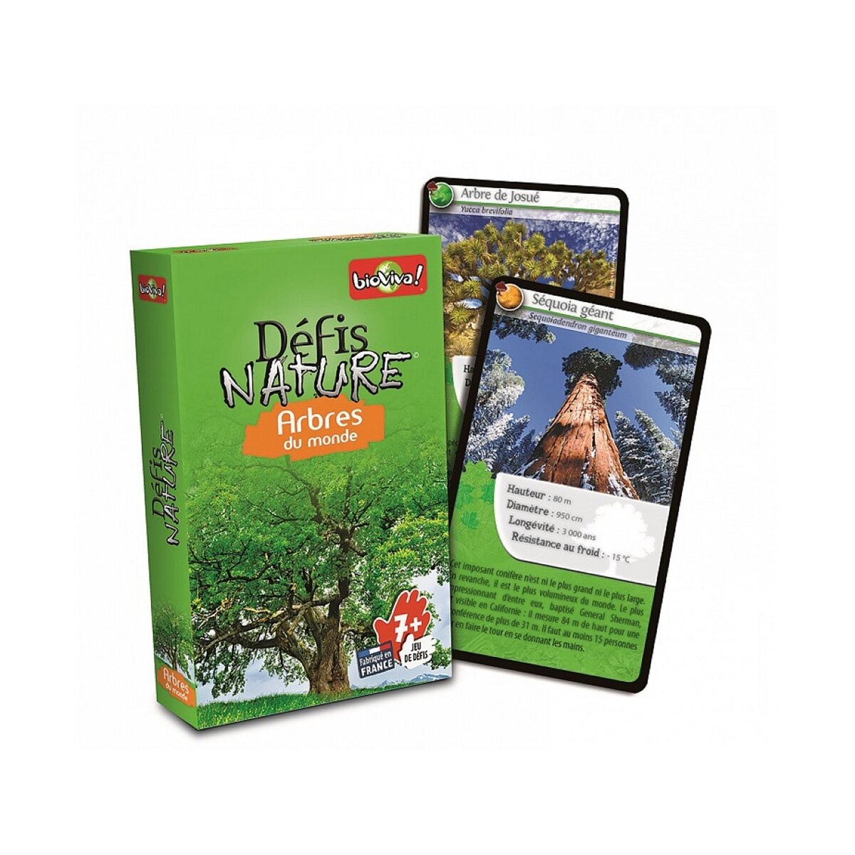 Bioviva Defis nature arbres du monde jeu de cartes