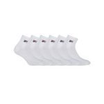 FILA Lot de 6 Paires de Chaussettes Lowcuts. Coloris disponibles : Blanc