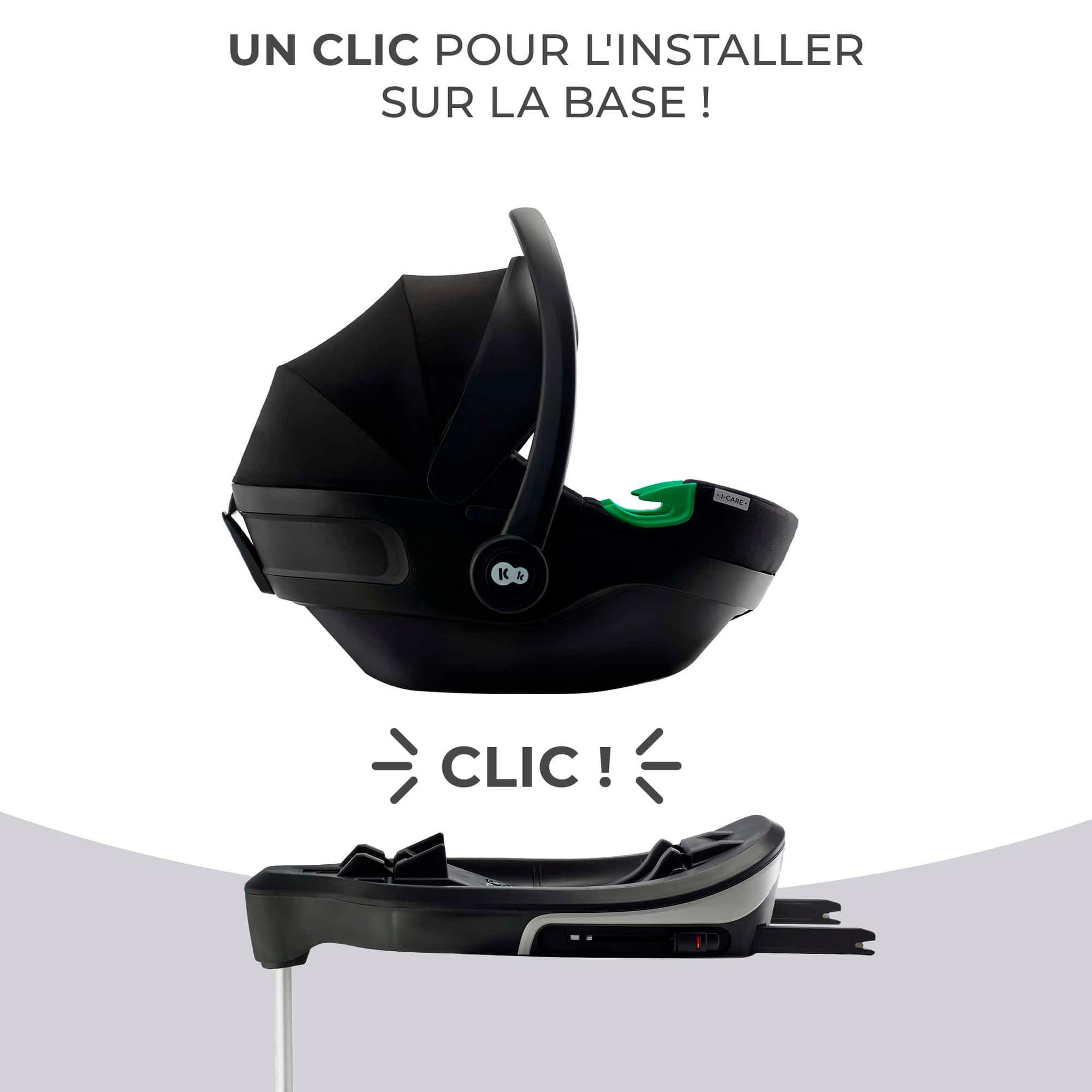 Voir la diapositive 3 : KINDERKRAFT Base ISOFIX pour siège auto - installation rapide et sécurisée
