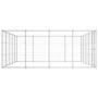 Voir la diapositive 3 : VIDAXL Chenil exterieur Acier galvanise 24,2 m²