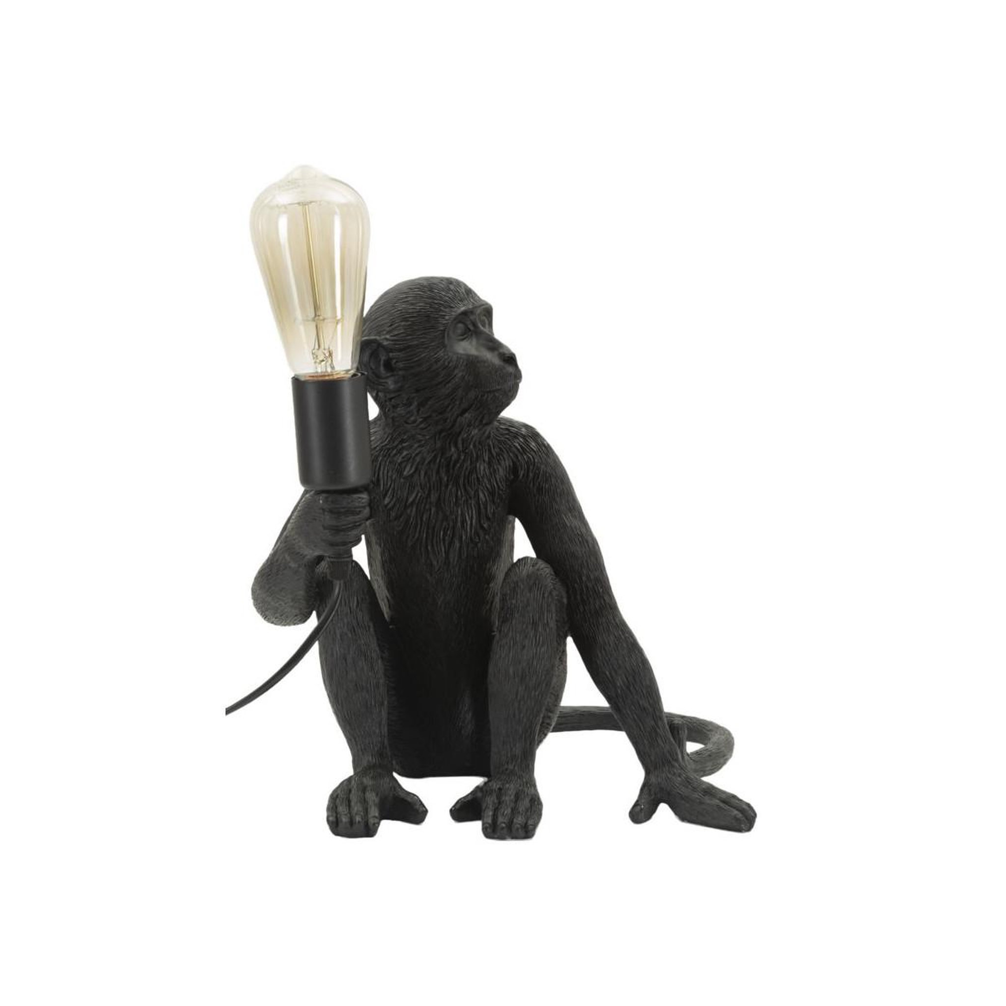 Voir la diapositive 2 : Paris Prix Lampe à poser design  monkey  33cm noir