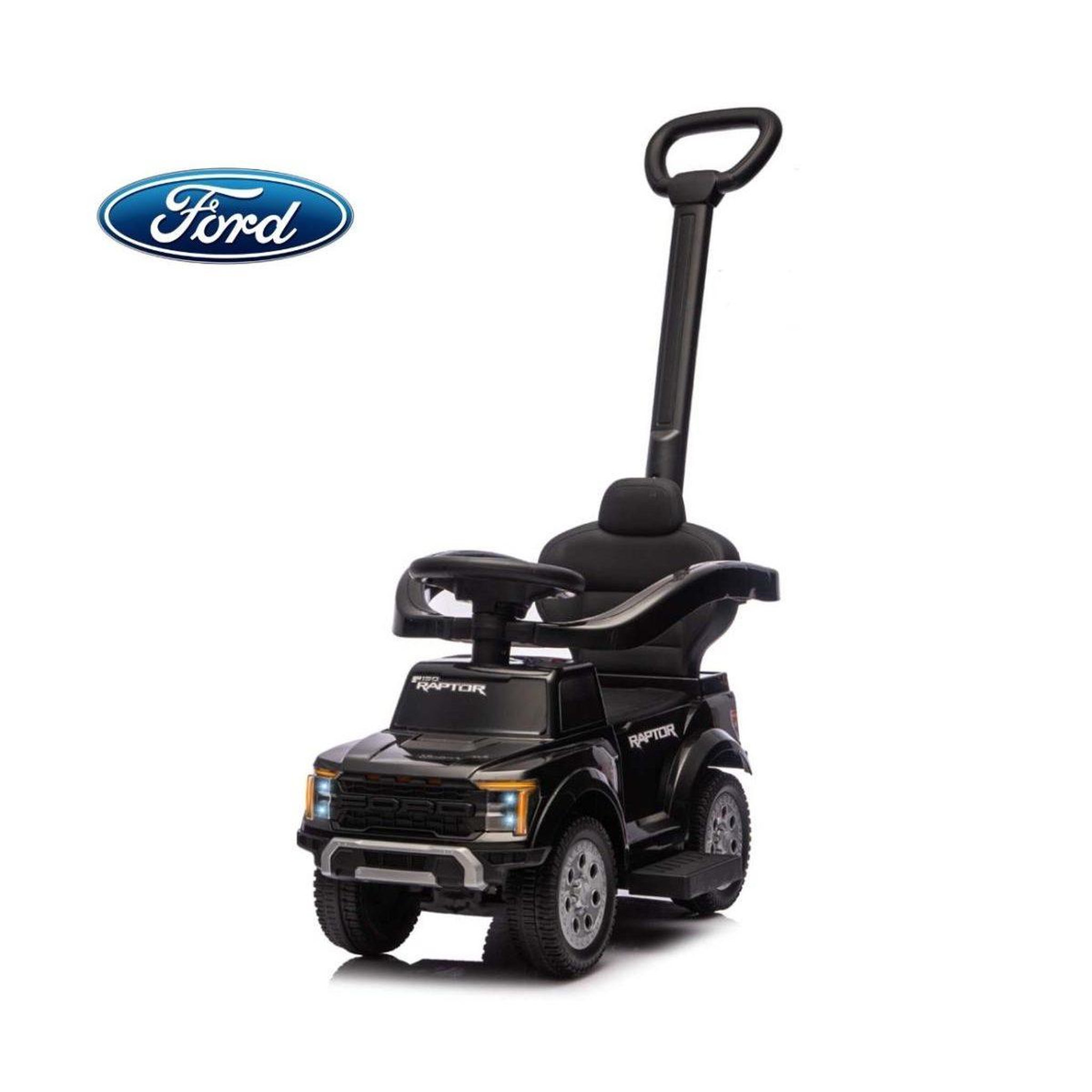Voir la diapositive 4 : MILLY MALLY Porteur  ford f-150 3 en 1 noir - avec canne de guidage