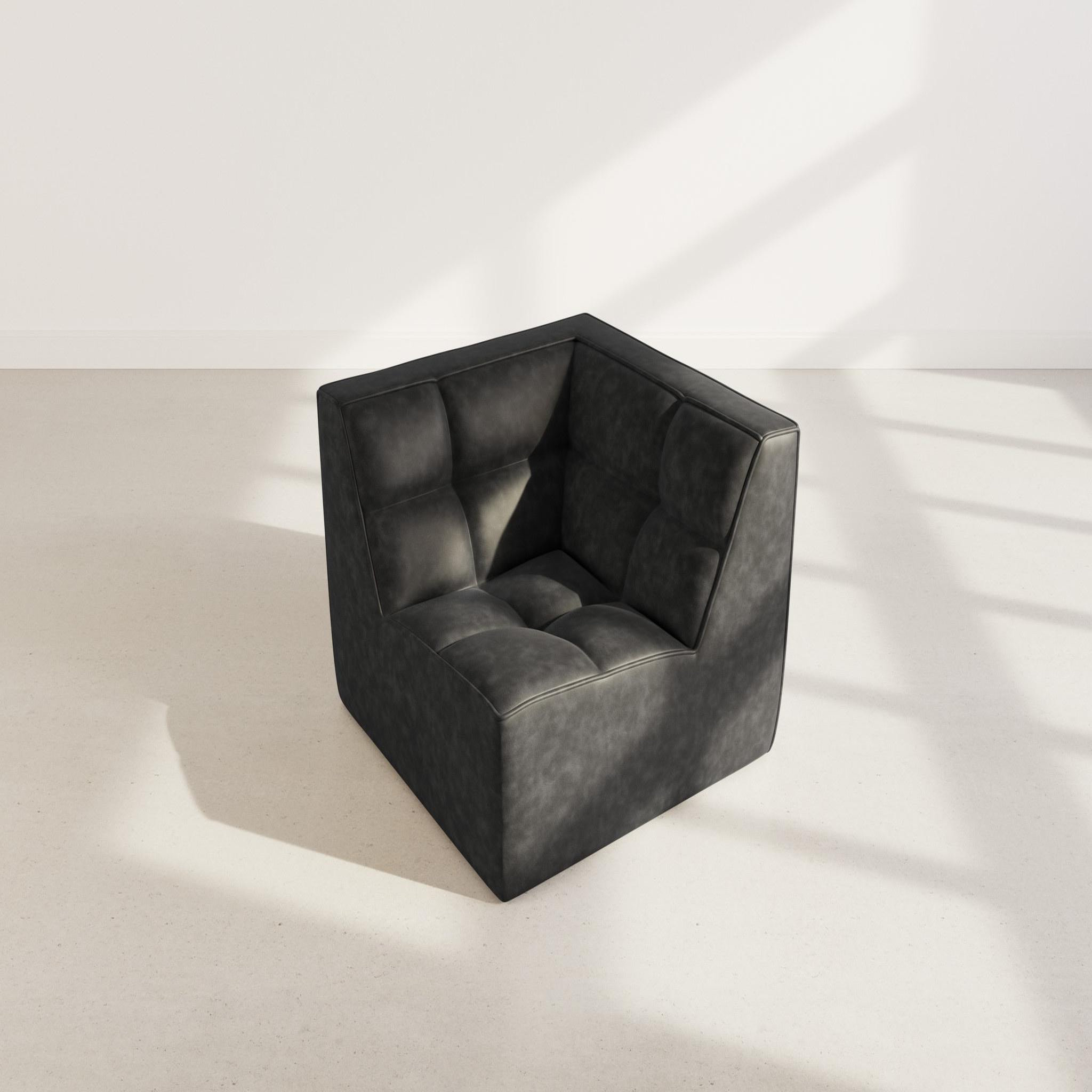 Voir la diapositive 3 : BEST MOBILIER Alya - module d'angle en simili