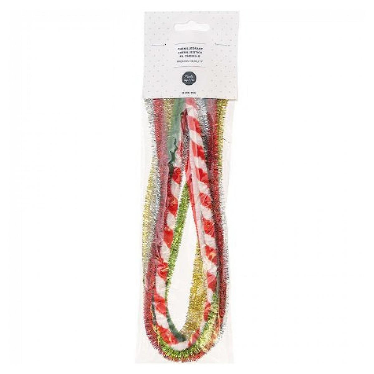 RICO DESIGN Chenille mixte de rouge et Vert 10x 50cm