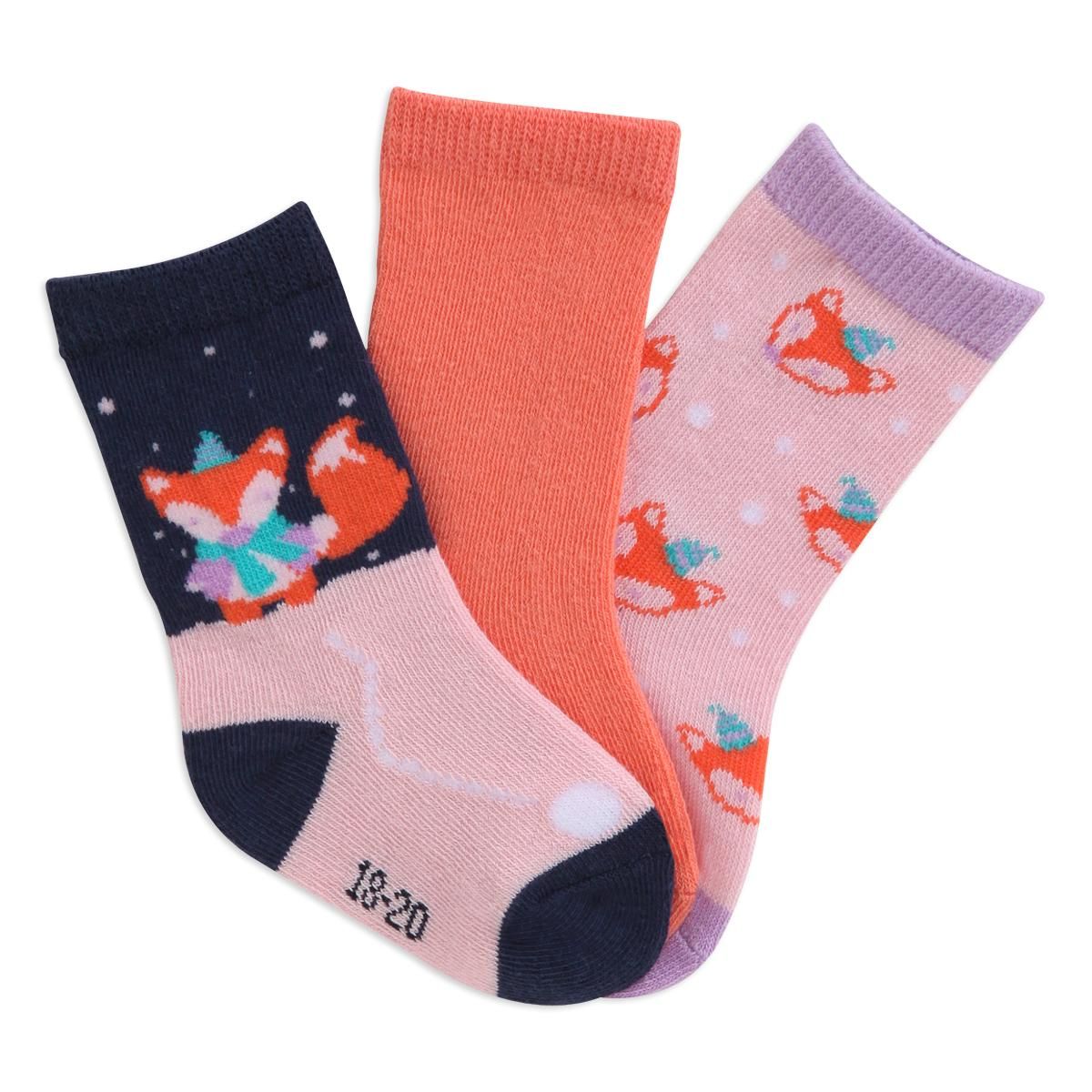 IN EXTENSO Lot de 3 paires de chaussettes bébé