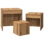 Voir la diapositive 5 : VIDAXL Tables gigognes 3 pcs chene artisanal bois d'ingenierie