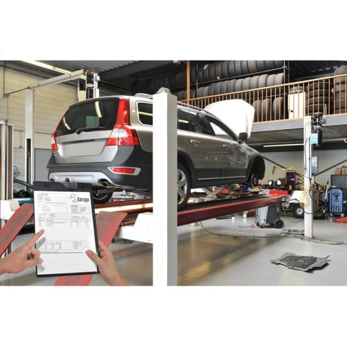 PROPLUS ProPlus Porte document A4 pour commande de réparation 10 pcs noir