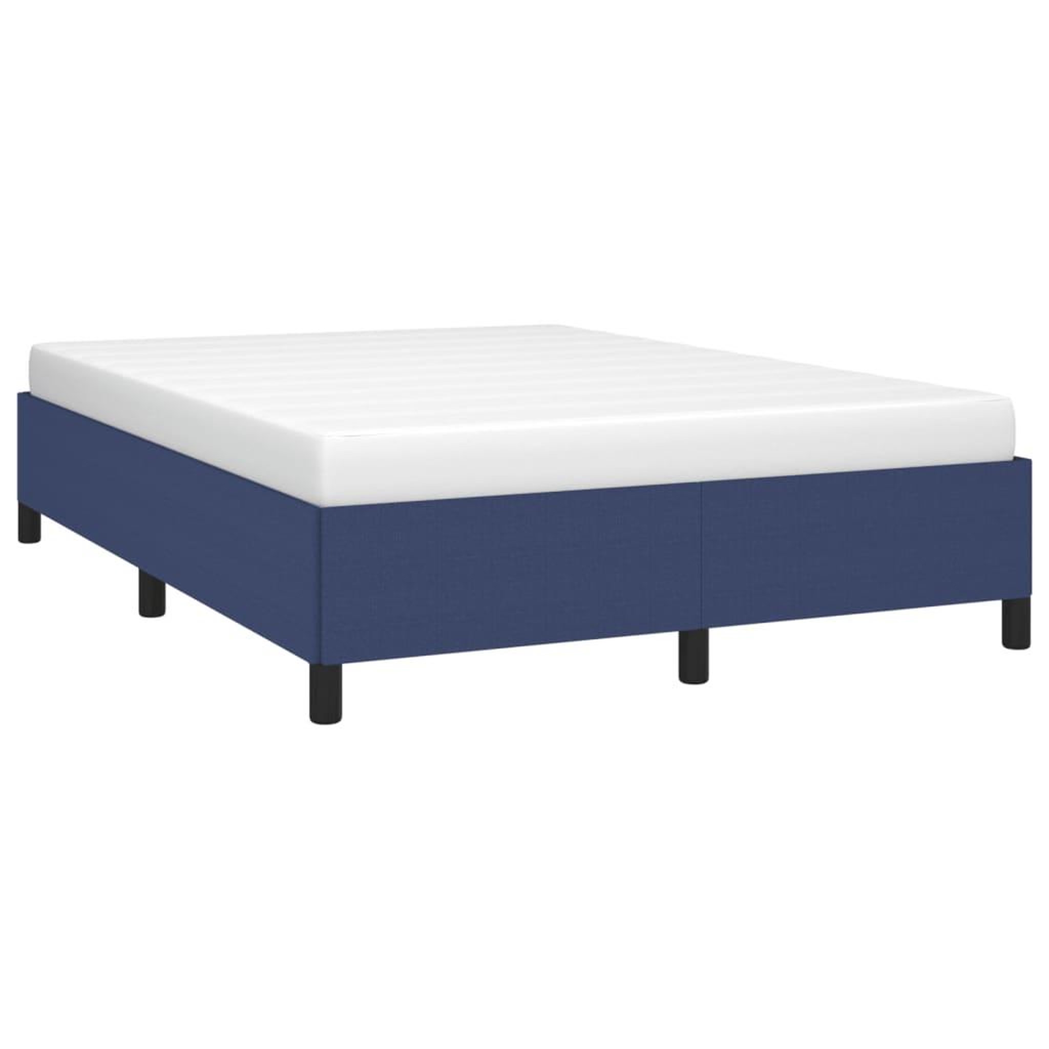 Voir la diapositive 4 : VIDAXL Cadre de lit sans matelas bleu 140x190 cm tissu