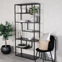 Voir la diapositive 5 : Paris Prix Étagère Bibliothèque 6 Niveaux  Staal  190cm Noir