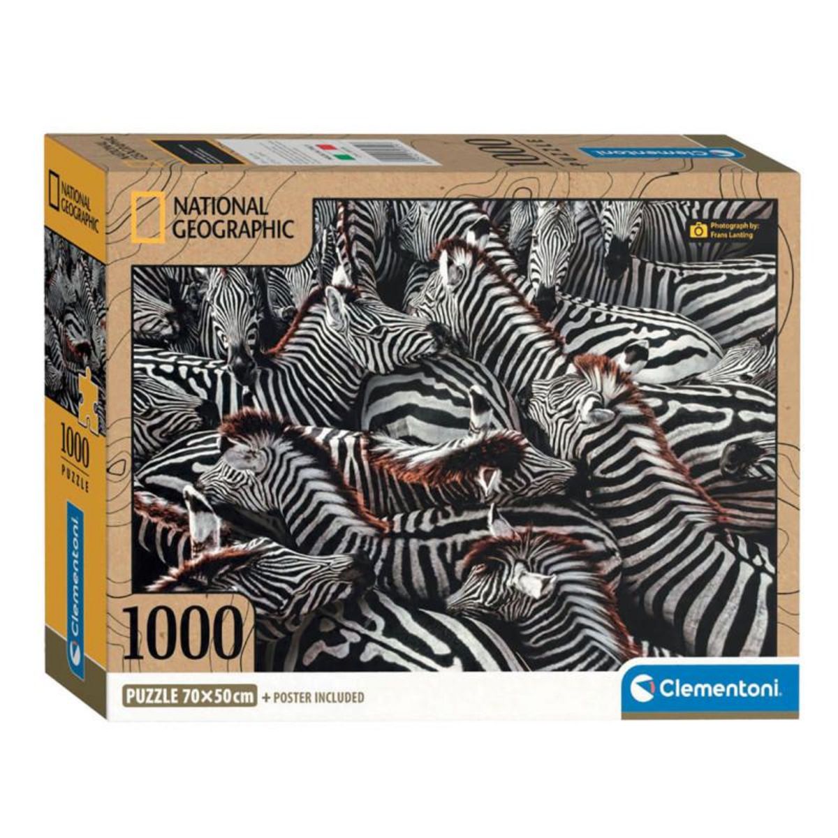 CLEMENTONI Clementoni Jigsaw Puzzle National Geographics - Zebra, 1000 pcs. 39729