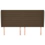Voir la diapositive 3 : VIDAXL Tete de lit avec oreilles Marron fonce 203x23x118/128 cm Tissu