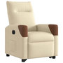 Voir la diapositive 4 : VIDAXL Fauteuil inclinable electrique creme tissu
