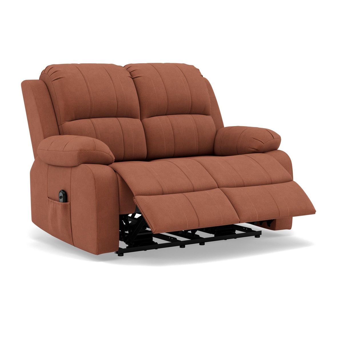 BEST MOBILIER Armand - canapé 2 places relax électrique en velours côtelé