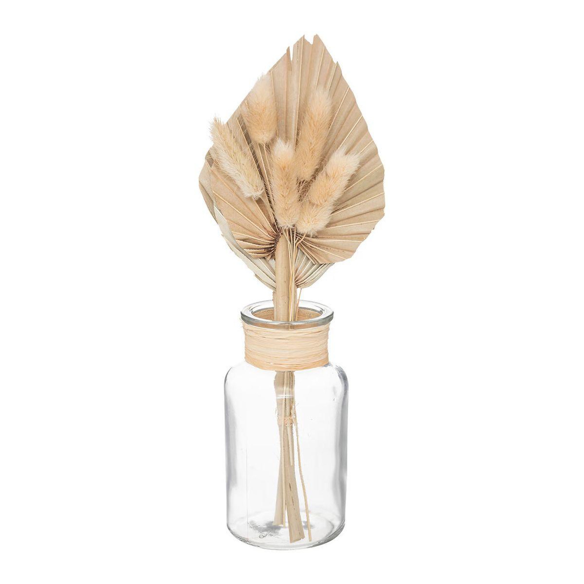 ATMOSPHERA Composition de fleurs séchées  seav  28cm beige