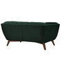 Voir la diapositive 2 : Rendez vous déco Canapé 3 places en velours vert foncé - Mona