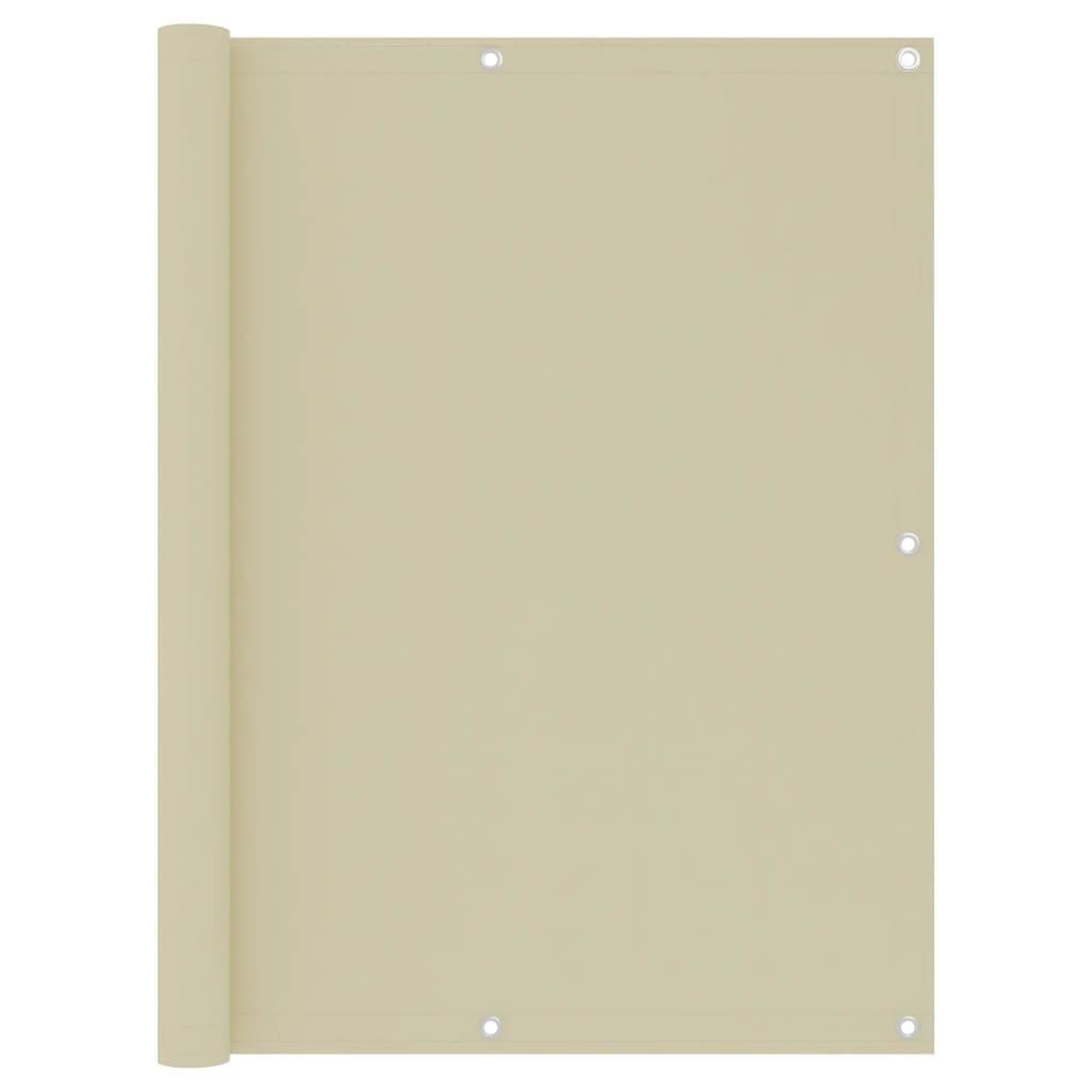 Voir la diapositive 1 : VIDAXL Ecran de balcon Creme 120x600 cm Tissu Oxford