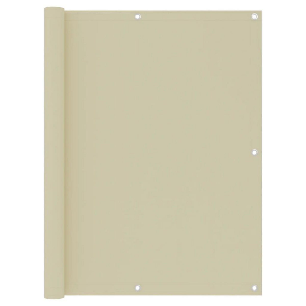 VIDAXL Ecran de balcon Creme 120x600 cm Tissu Oxford