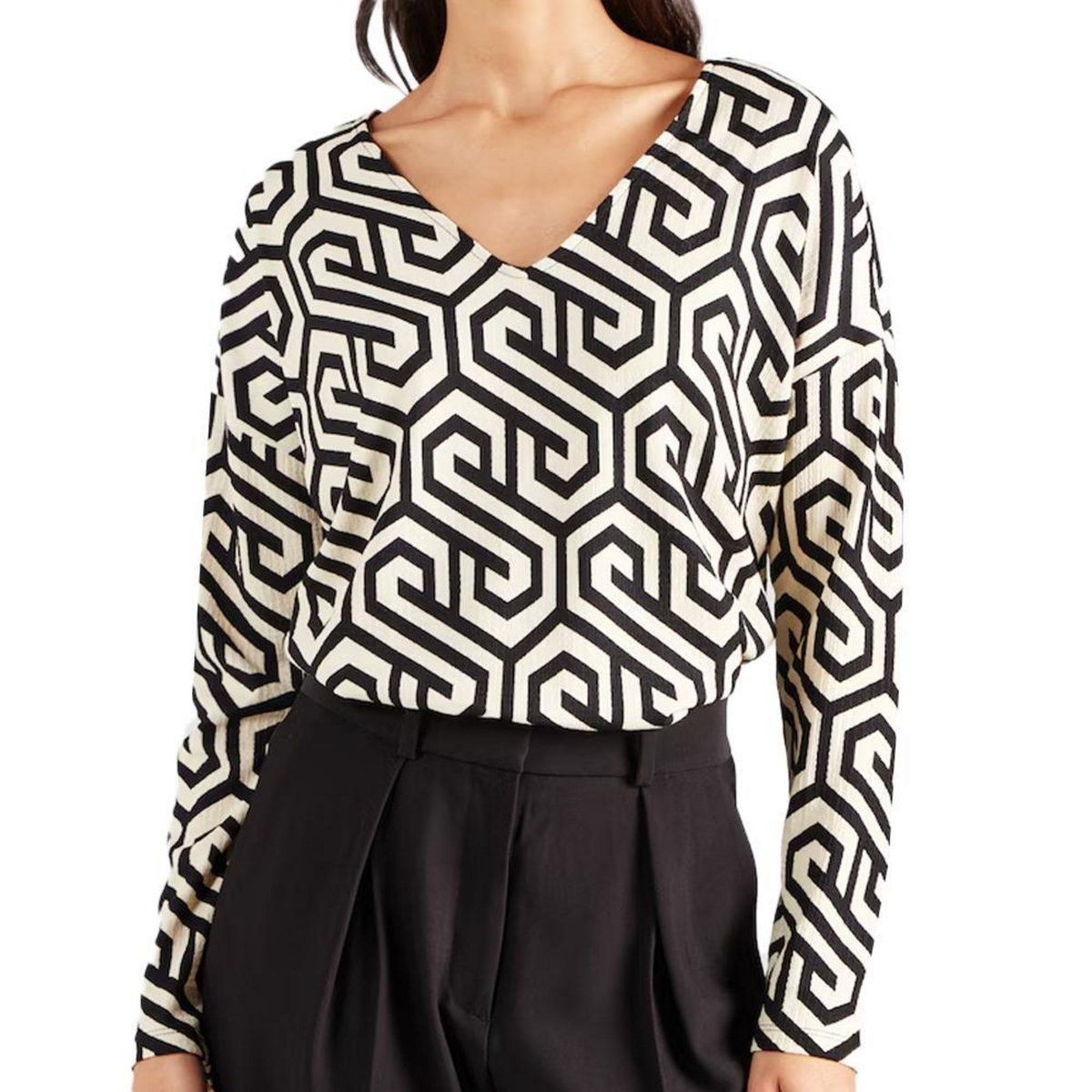 Vero Moda Blouse Imprimé Noir/ Femme Vero Moda Merve 2