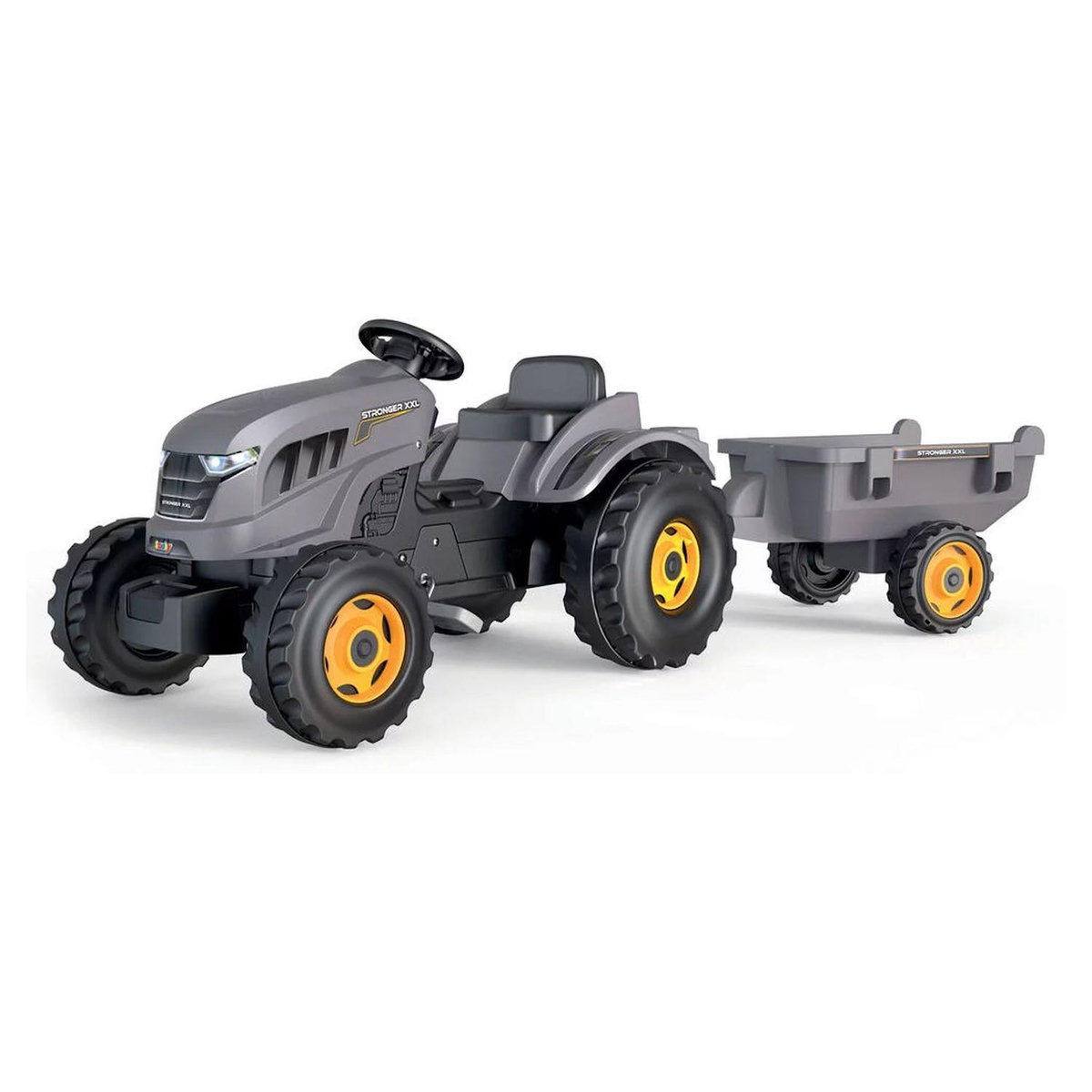 SMOBY Tracteur Stronger XXL avec remorque