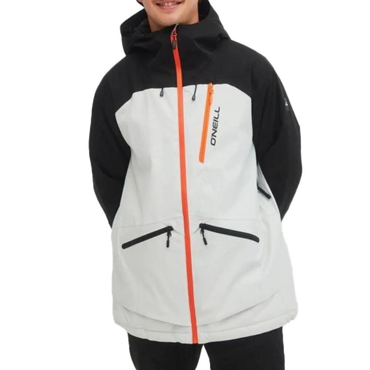 O'NEILL Manteau de ski Écru/Noir Homme O'Neill Total Disorder