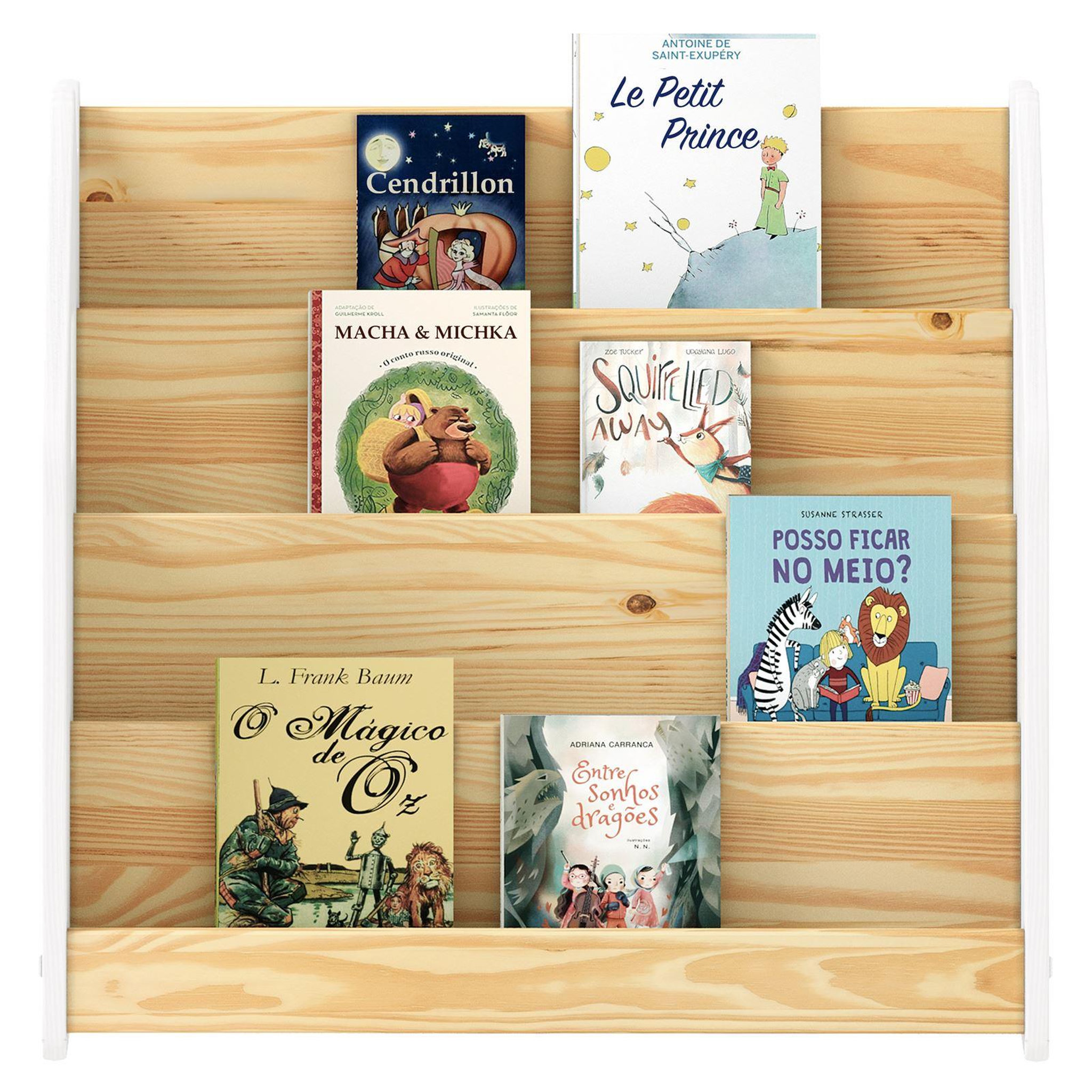 Voir la diapositive 4 : IDIMEX Bibliothèque enfant BRUNO en pin massif
