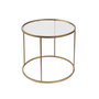 Voir la diapositive 1 : Habitat et Jardin Table basse en métal  Aurum  - 80 x 80 x 43 cm - Or Transparent