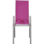 Voir la diapositive 4 : Habitat et Jardin Fauteuil jardin Textilène  Cordoba  - Phoenix - Rose - Lot de 2