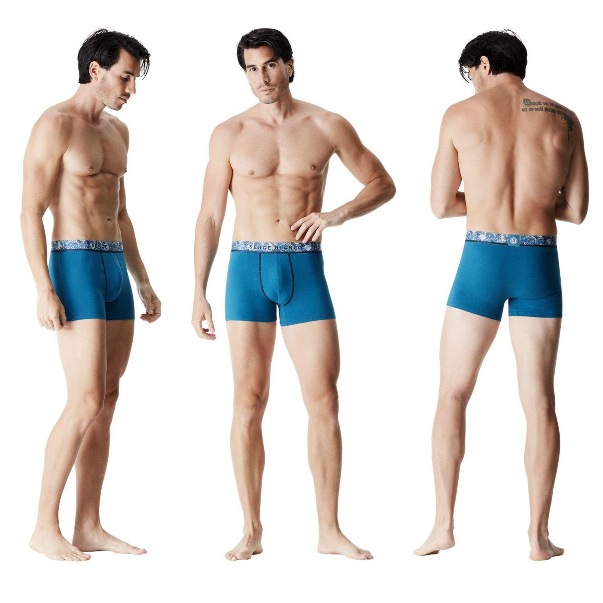 Voir la diapositive 3 : SERGE BLANCO Lot de 6 boxers homme ceinture sublimation Serge Blanco