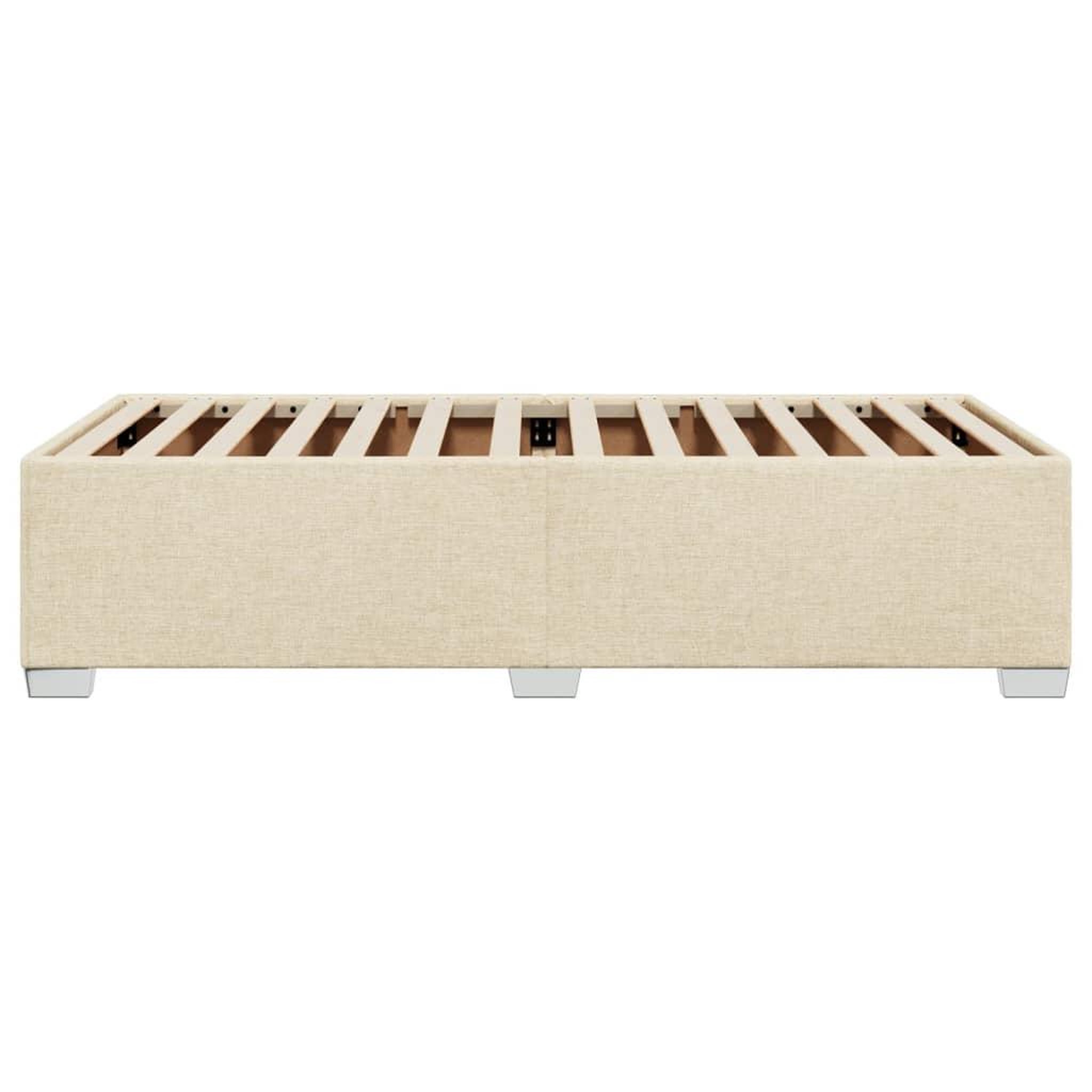 Voir la diapositive 5 : VIDAXL Cadre de lit sans matelas creme 90x190 cm tissu