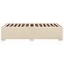Voir la diapositive 5 : VIDAXL Cadre de lit sans matelas creme 90x190 cm tissu