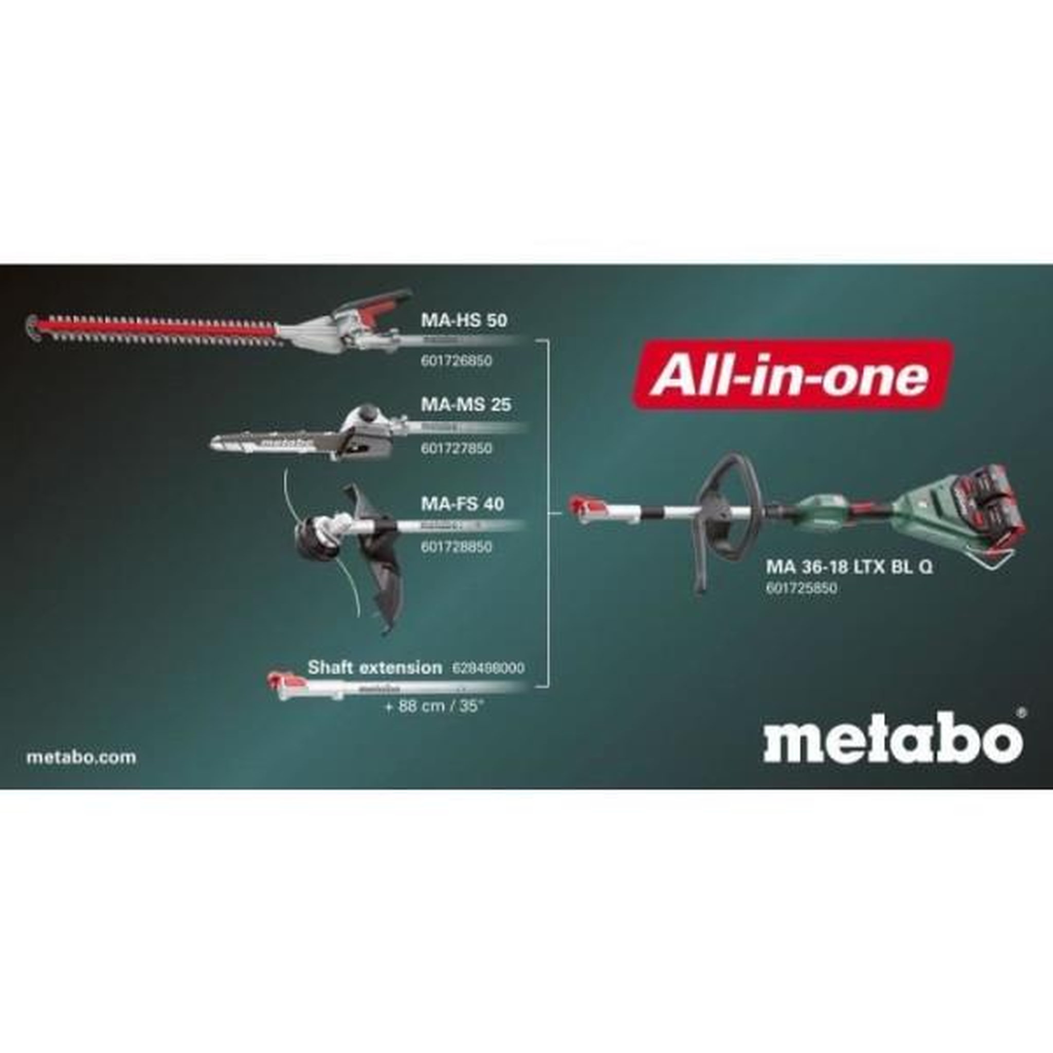 Voir la diapositive 5 : METABO Accessoire pour débroussailleuse - METABO - MA-FS 40 - 18 V