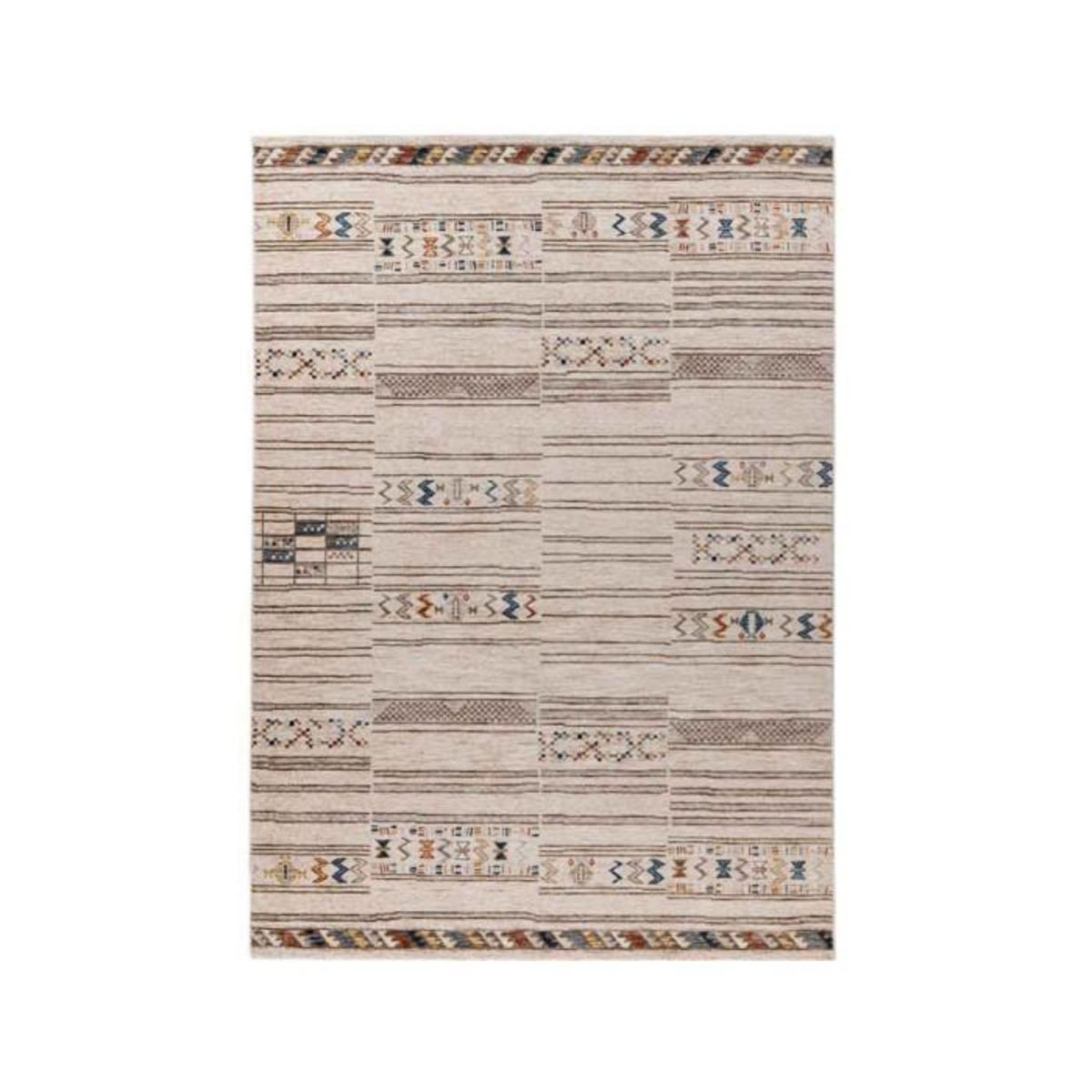 Paris Prix Tapis Tissé Imprimé Ethnique  Jaka  Multicolore