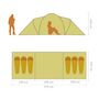 Voir la diapositive 6 : VIDAXL Tente de camping pour 6 personnes gris et orange