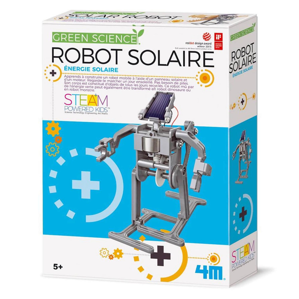 4M Kit de fabrication Green Science : Robot Solaire