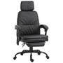 Voir la diapositive 1 : VINSETTO Fauteuil de bureau massant avec repose-pieds amovible - 65,5L x 50l x 120,5-128,5H cm - noir